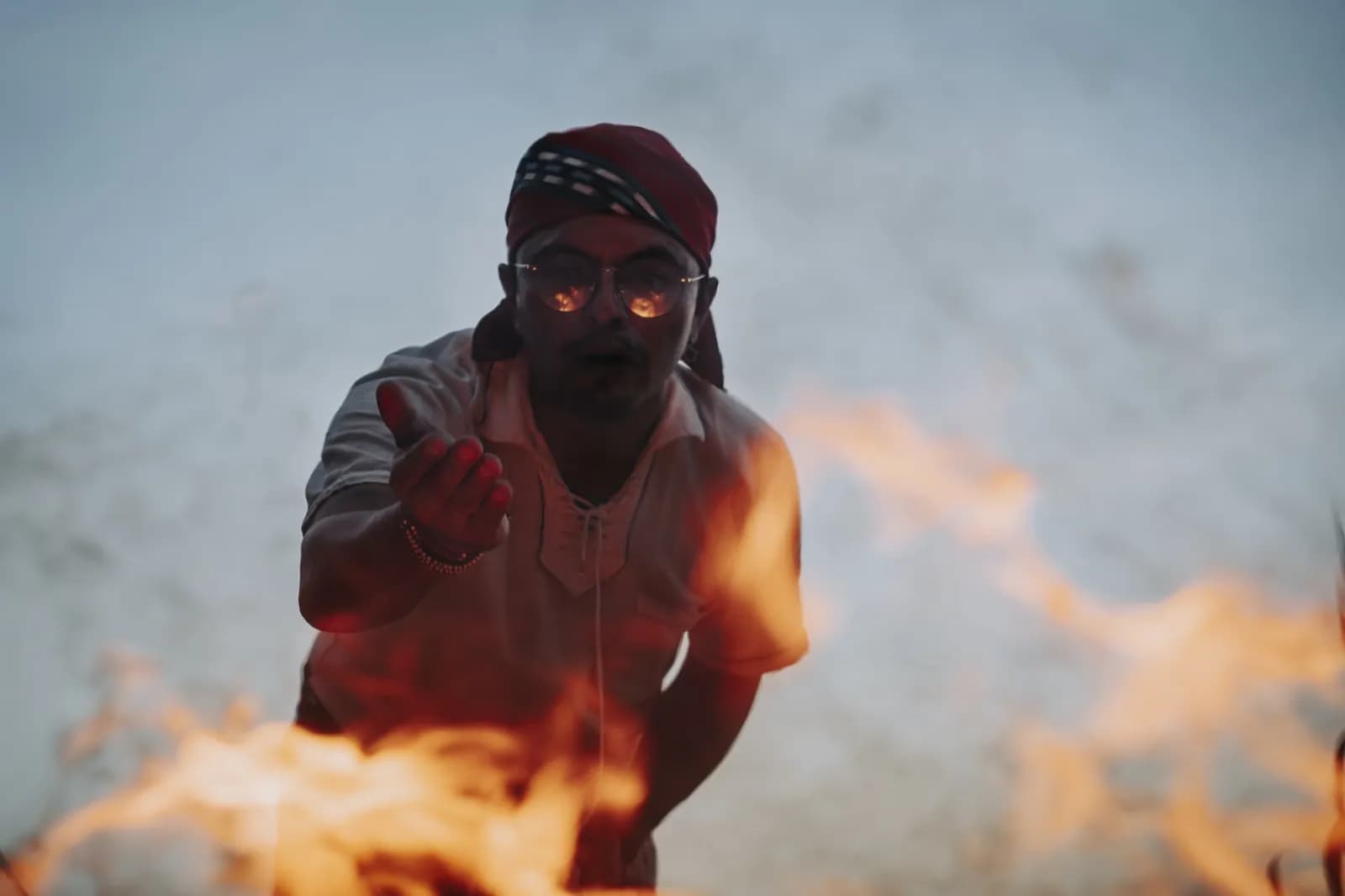 Mayan fire ceremony at Lake Atitlan