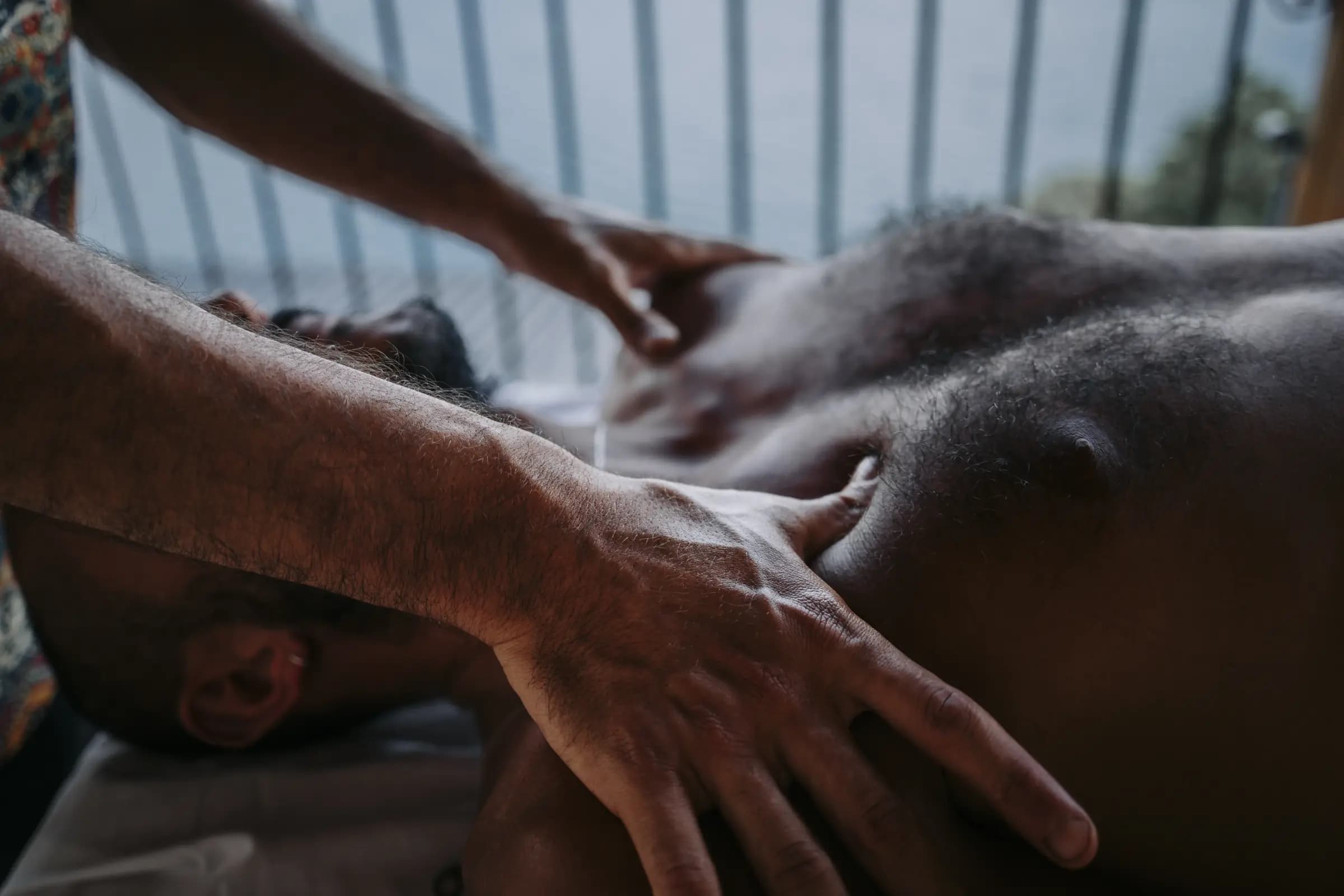 Healing bodywork and massage therapy session