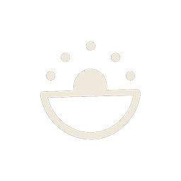 Illustrated plate and utensils representing meals